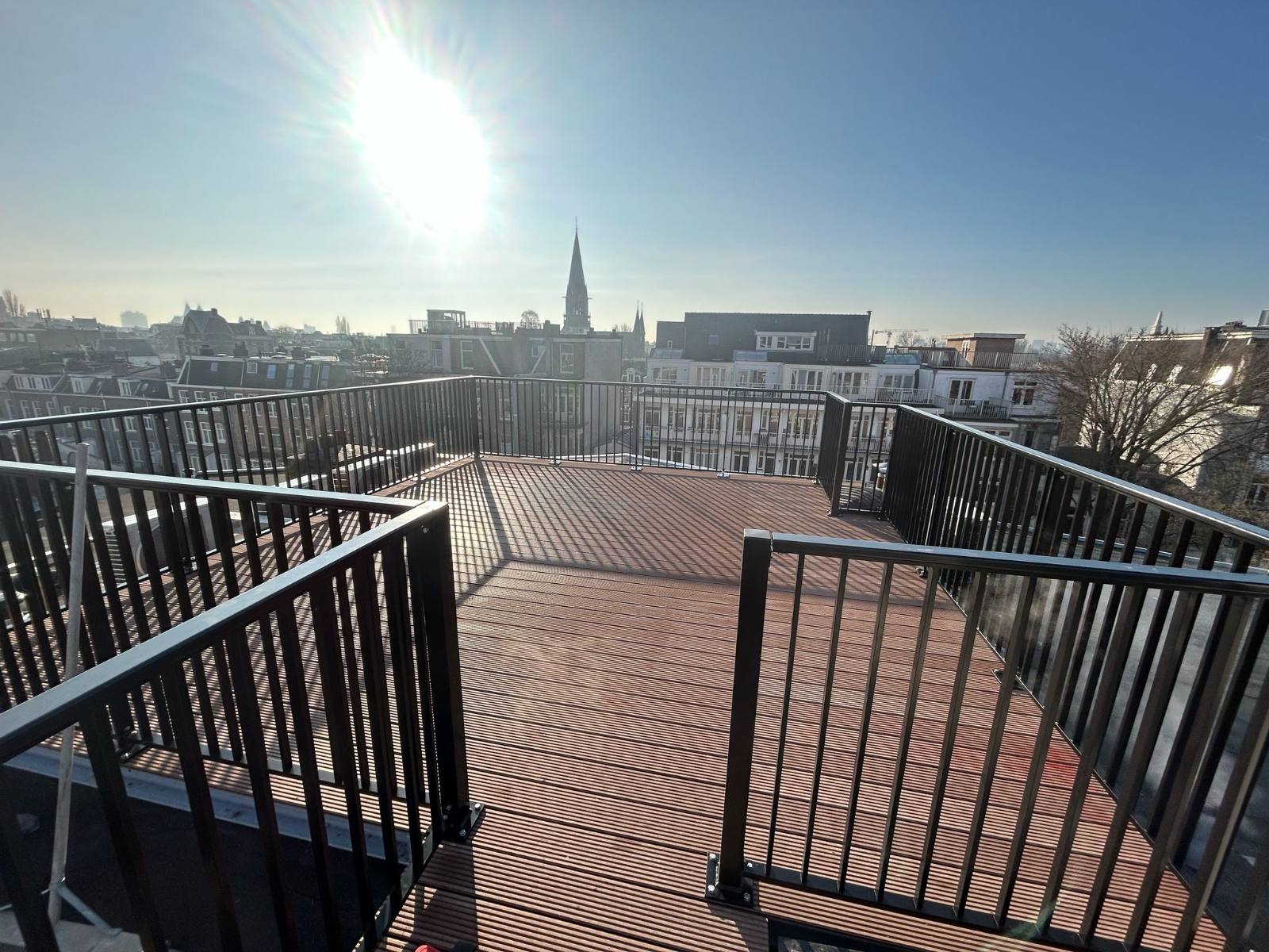Dakterras met een stalen draagconstructie