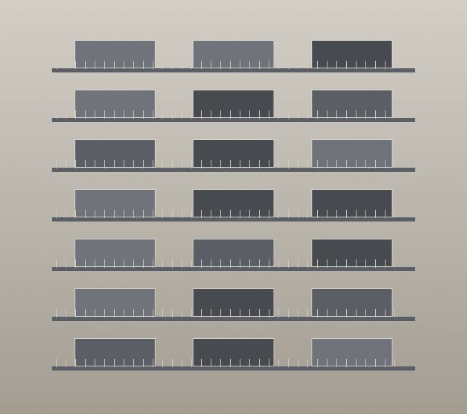 Afgewerkt detail van de nieuwe balkonconstructie